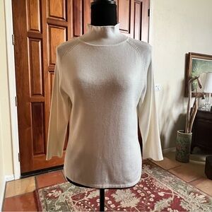 Women’s CASLON Cream Sweater Acrylic Size M